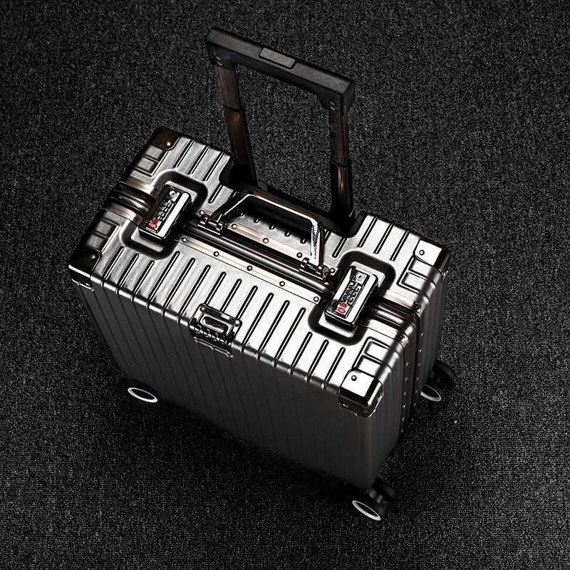 Maleta de cabina rígida de aluminio de 18 a 20 pulgadas - Ruedas TSA